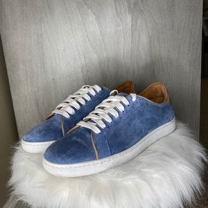 FRYE Blue Suede Sneakers MADE IN ITALY
